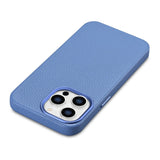 iCarer Litchi Premium Ledder Case iPhone 14 Pro Max Magnetisk Ledder Case med MagSafe Light Blue (WMI14220712-LB)
