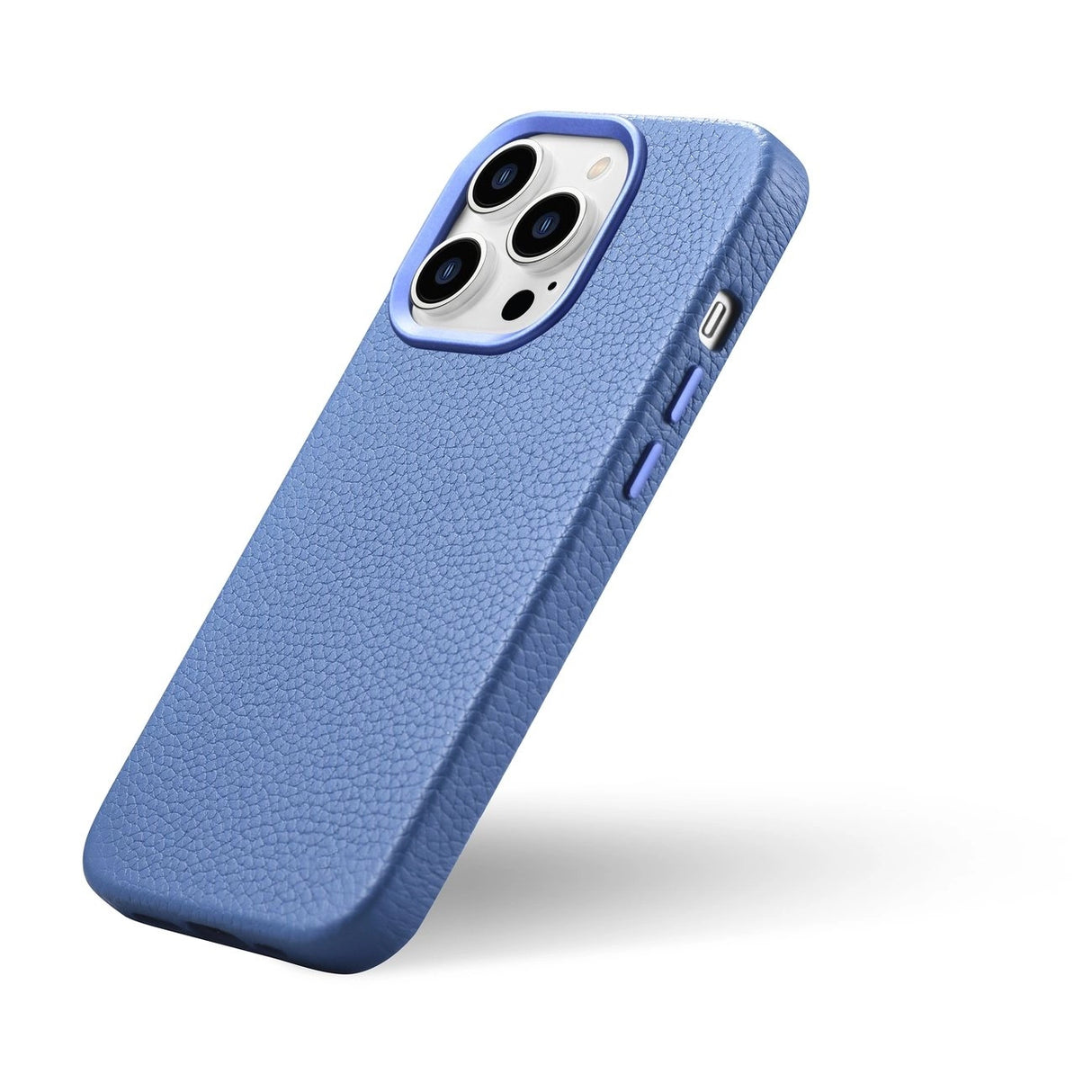 iCarer Litchi Premium Ledder Case iPhone 14 Pro Max Magnetisk Ledder Case med MagSafe Light Blue (WMI14220712-LB)