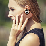 iCarer CE Oil Wax Premium Leather Folio Case iPhone 14 Plus magnetic flip case MagSafe brown (AKI14220707-BN)