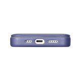 iCarer CE Premium læder Folio Case iPhone 14 Pro Magnetisk Flip læder Folio Case MagSafe Light Purple (WMI14220714-LP)