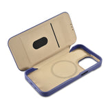 iCarer CE Premium læder Folio Case iPhone 14 Pro Magnetisk Flip læder Folio Case MagSafe Light Purple (WMI14220714-LP)