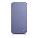 iCarer CE Premium læder Folio Case iPhone 14 Pro Magnetisk Flip læder Folio Case MagSafe Light Purple (WMI14220714-LP)