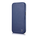 iCarer CE Premium læder Folio Case iPhone 14 Pro Magnetisk Flip læder Folio Case MagSafe Blue (WMI14220714-BU)