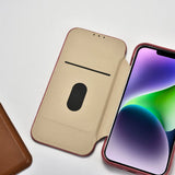 iCarer CE Premium læder Folio Case iPhone 14 Plus Magnetisk Flip læder Folio Case MagSafe Red (WMI14220715-RD)