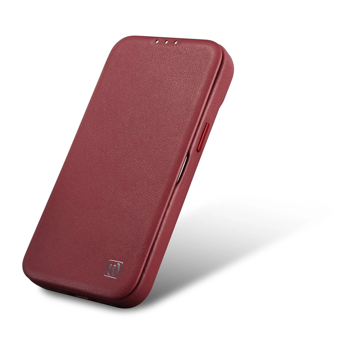 iCarer CE Premium læder Folio Case iPhone 14 Plus Magnetisk Flip læder Folio Case MagSafe Red (WMI14220715-RD)
