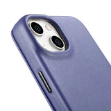 iCarer CE Premium læder Folio Case iPhone 14 Plus Magnetisk Flip læder Folio Case MagSafe Light Purple (WMI14220715-LP)