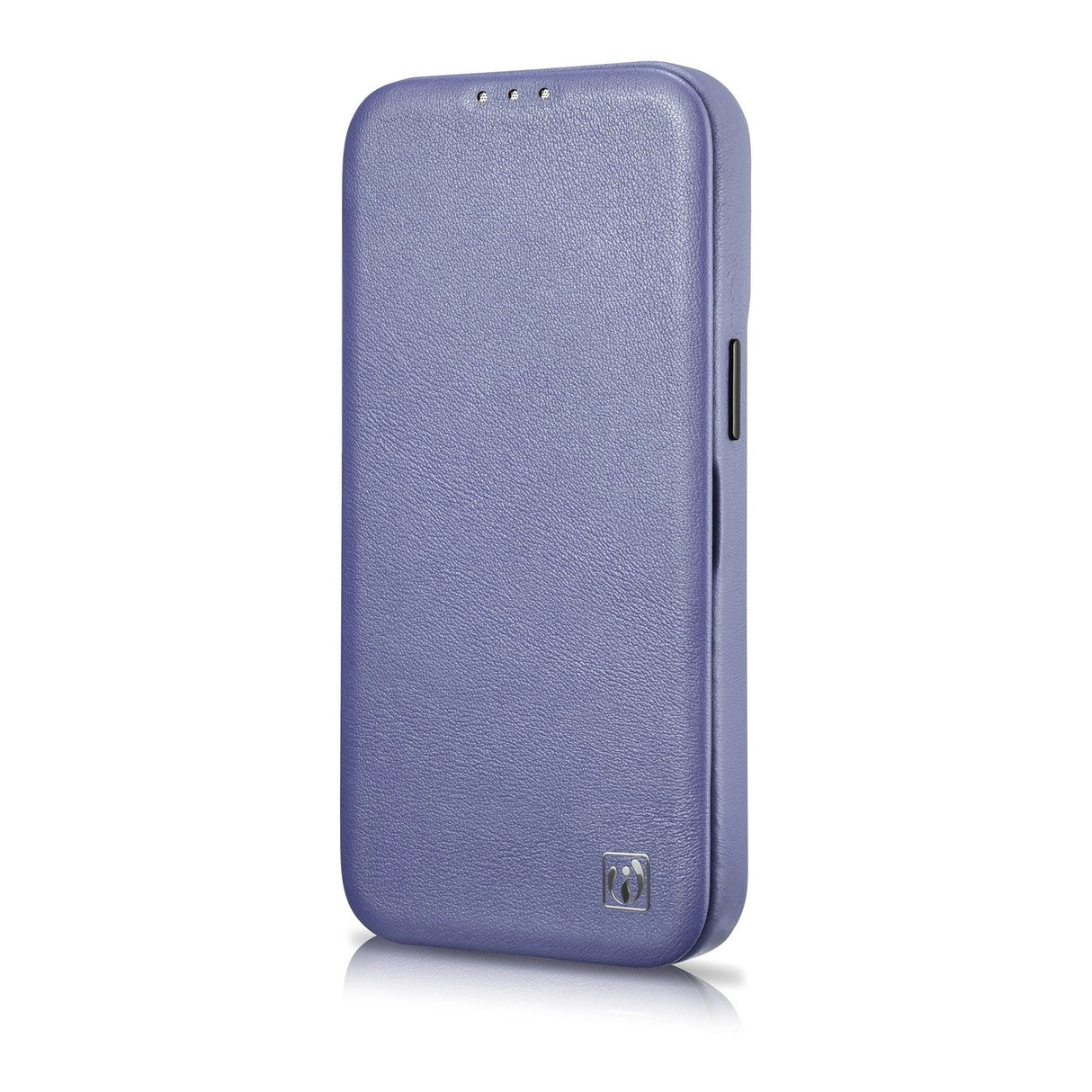 iCarer CE Premium læder Folio Case iPhone 14 Plus Magnetisk Flip læder Folio Case MagSafe Light Purple (WMI14220715-LP)