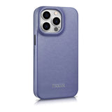iCarer CE Premium Leather Folio Case iPhone 14 Pro Max Magnetic Flip Leather Folio Case MagSafe Light Purple (WMI14220716-LP)