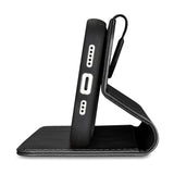 iCarer Oil Wax Wallet Case 2in1 Cover iPhone 14 Plus Anti-RFID Læder Flip Case sort (WMI14220723-BK)