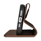 iCarer Oil Wax Wallet Case 2in1 Cover iPhone 14 Plus Anti-RFID Læder Flip Case Brunt (WMI14220723-BN)