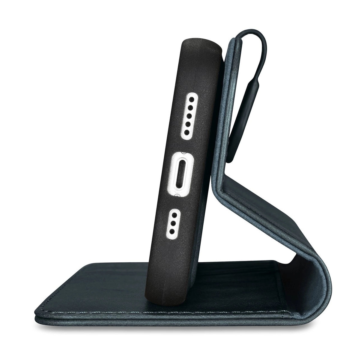 iCarer Oil Wax Wallet Case 2in1 Cover iPhone 14 Pro Max Læder Flip Cover Anti-RFID blå (WMI14220724-BU)