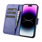 iCarer Wallet Case 2in1 Cover iPhone 14 Pro Anti-RFID Læder Flip Case Lys lilla (WMI14220726-LP)