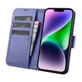 iCarer Wallet Case 2in1 Cover iPhone 14 Plus Anti-RFID Læder Flip Case Lys lilla (WMI14220727-LP)