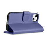 iCarer Wallet Case 2in1 Cover iPhone 14 Plus Anti-RFID Læder Flip Case Lys lilla (WMI14220727-LP)