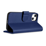 iCarer Wallet Case 2in1 Cover iPhone 14 Plus Anti-RFID Læder Flip Case Blå (WMI14220727-BU)