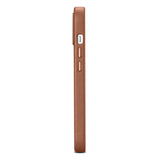 iCarer Case Leather Case Cover for iPhone 14 Plus Brown (MagSafe Compatible)