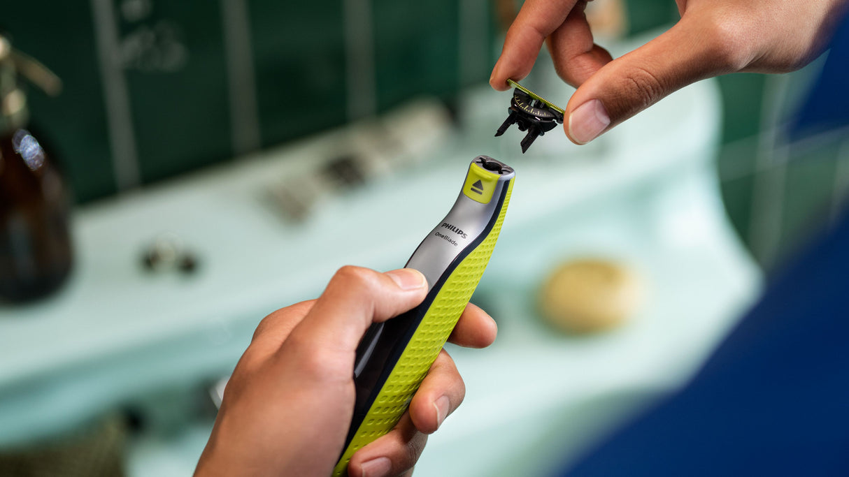 Philips OneBlade 360 QP420 Barberhoved Sort Grøn Sølv