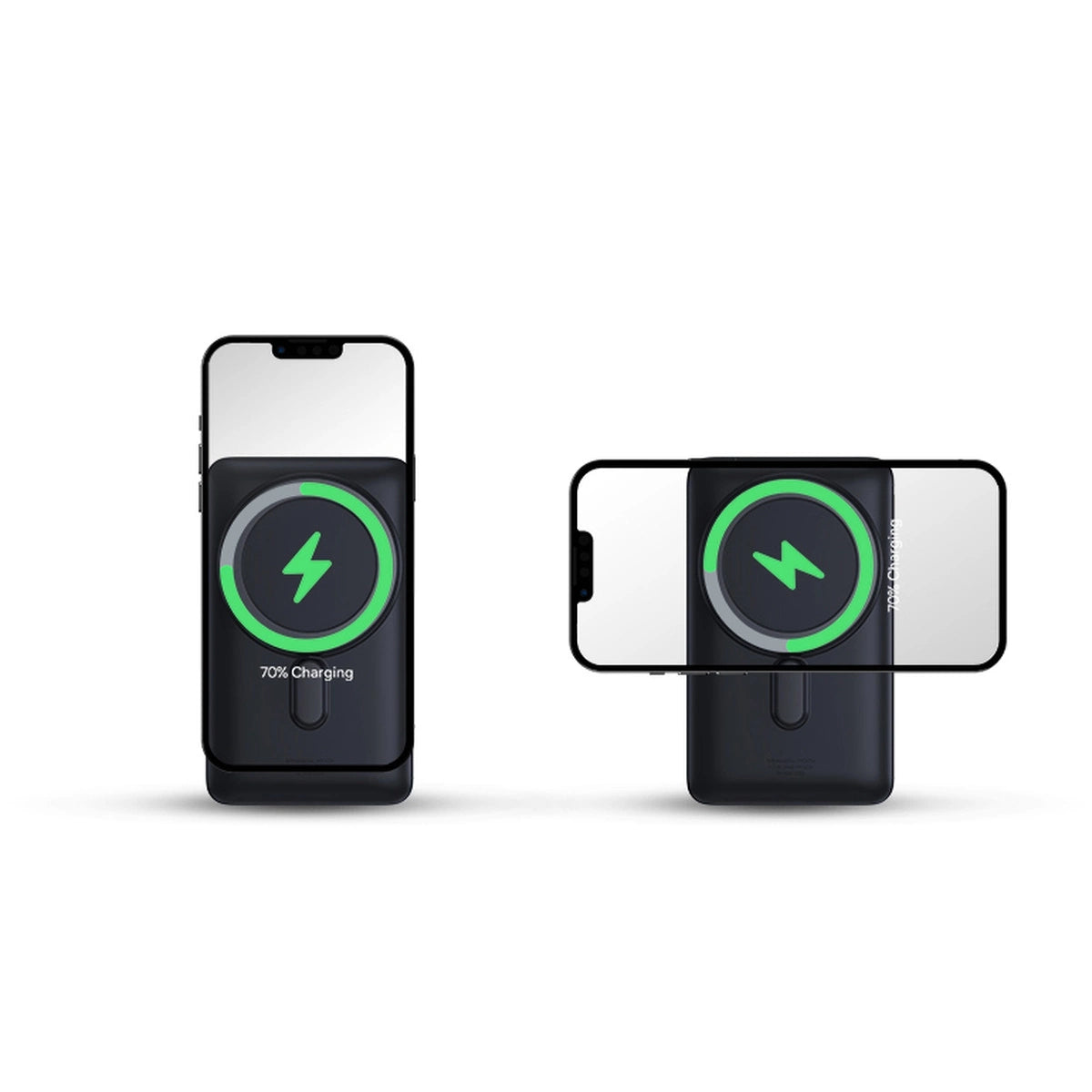 Baseus Magnetisk Bracket Powerbank 10000mAh 20W med MagSafe - mørkblå + USB-C-kabel 60W 0,5m