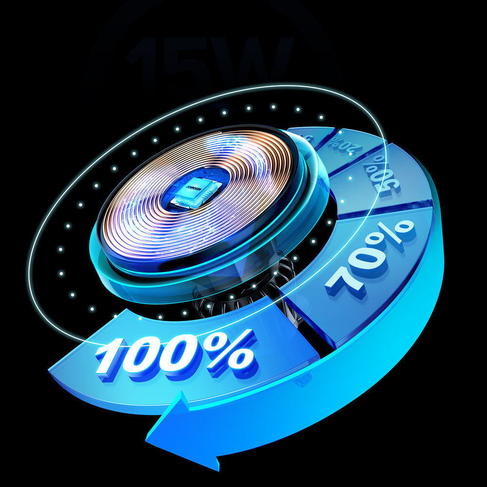 Joyroom biltelefonholder med 15W Qi-induktiv oplader (MagSafe-kompatibel) til luftventil, sølv (JR-ZS291)