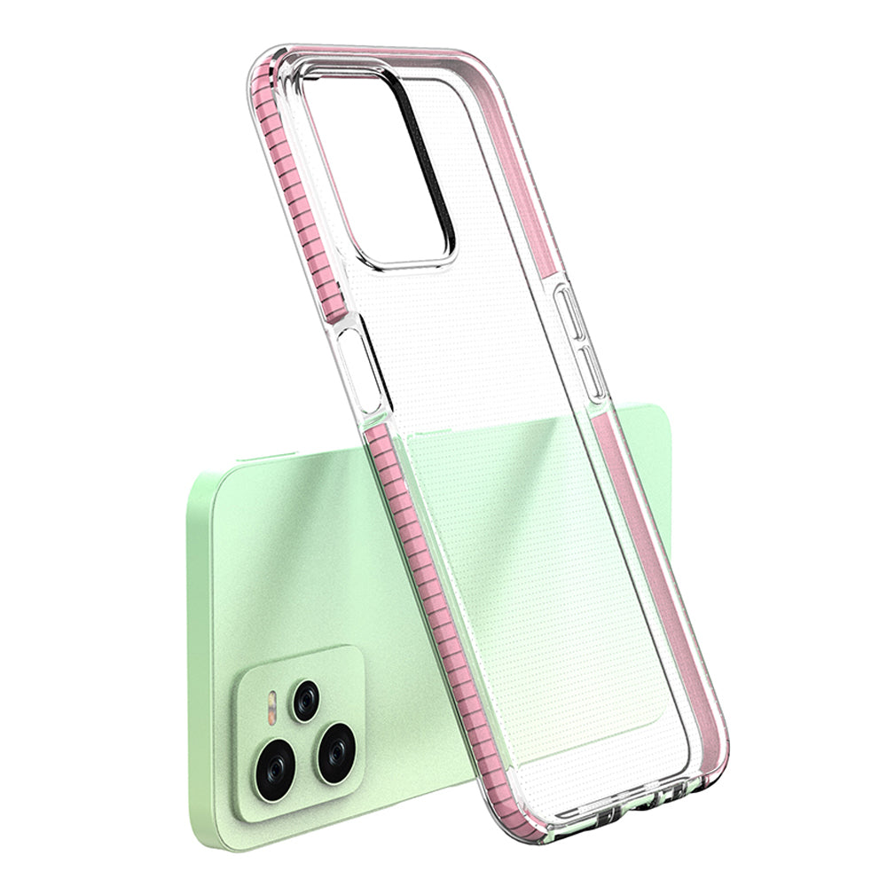 Spring Case til Realme C35 silikone dækning med ramme sort