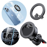 Joyroom kit multifunktionel magnetisk bilholder ring telefon støtte sort (JR-ZS294)