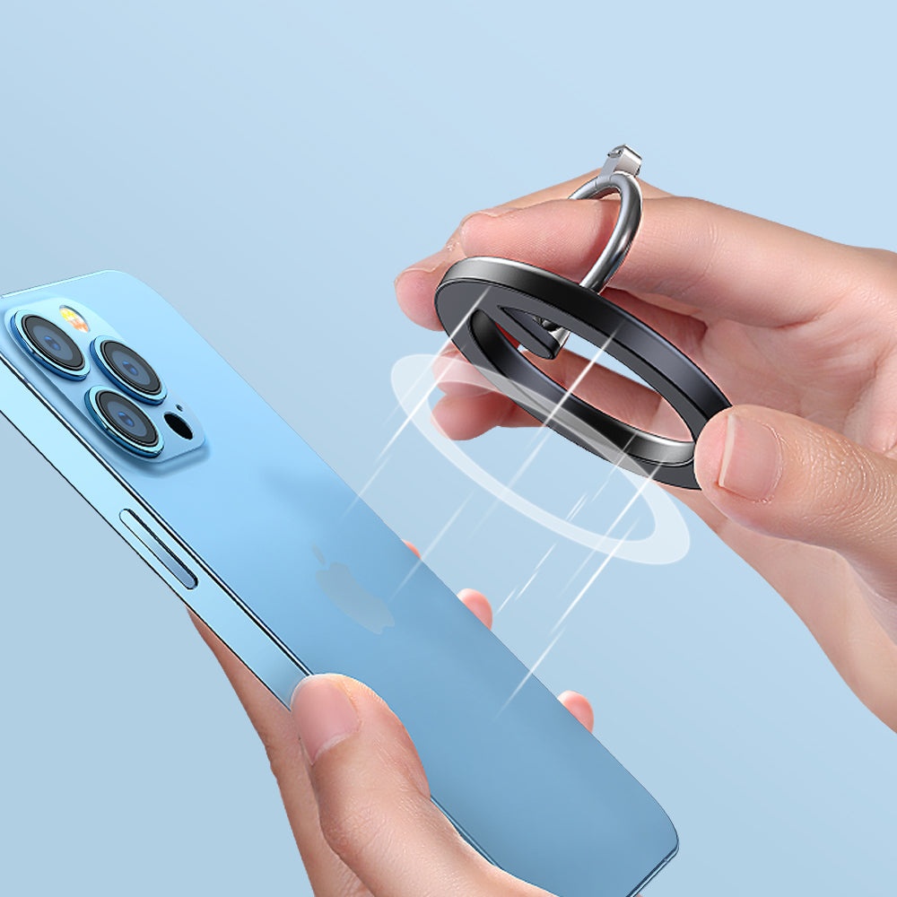 Joyroom kit multifunktionel magnetisk bilholder ring telefon støtte sort (JR-ZS294)
