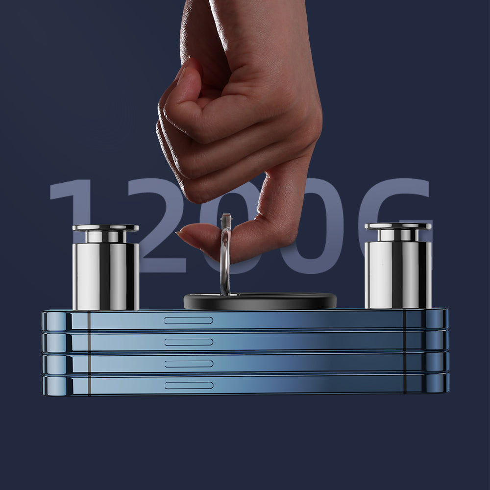 Joyroom kit multifunktionel magnetisk bilholder ring telefon støtte sort (JR-ZS294)