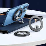 Joyroom kit multifunktionel magnetisk bilholder ring telefon støtte sort (JR-ZS294)