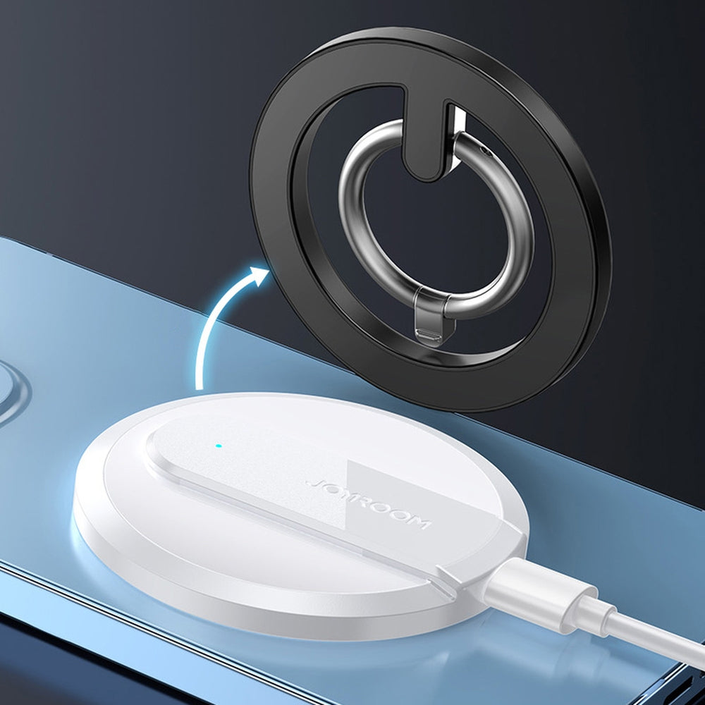 Joyroom kit multifunktionel magnetisk bilholder ring telefon støtte sort (JR-ZS294)