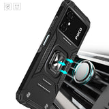 Wozinsky Ring Armor case til Samsung Galaxy A03 pansret cover magnetisk holder ring sort