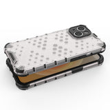 Honeycomb case til iPhone 14 pansret hybrid cover sort