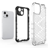 Honeycomb case til iPhone 14 pansret hybrid cover sort