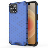 Honeycomb sag til iPhone 14 pansrede hybrid cover blå