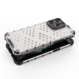 Honeycomb case til iPhone 14 Pro pansret hybrid cover sort