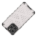 Honeycomb case til iPhone 14 Pro pansret hybrid cover sort