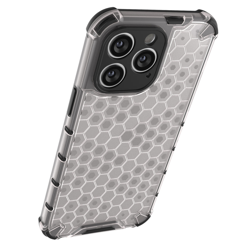 Honeycomb case til iPhone 14 Pro pansret hybrid cover blå