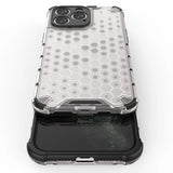 Honeycomb case til iPhone 14 Pro pansret hybrid cover gennemsigtigt