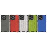 Honeycomb case til iPhone 14 Pro Max pansret hybrid cover sort