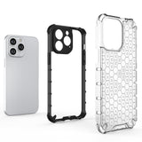 Honeycomb case til iPhone 14 Pro Max pansret hybrid cover blå