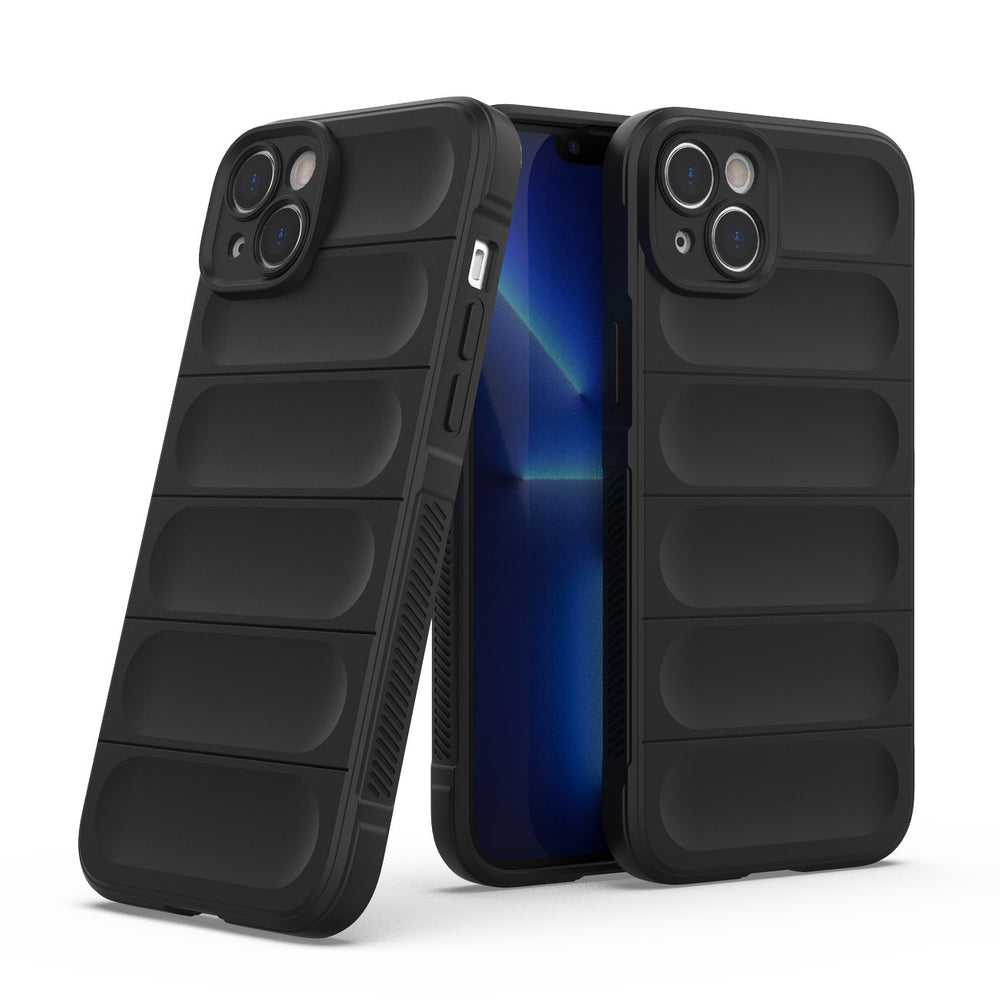 Magic Shield Case Case til iPhone 14 Plus fleksibelt pansret mørkblå omslag