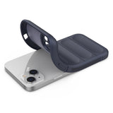 Magic Shield Case Case til iPhone 14 Plus fleksibelt pansret mørkblå omslag