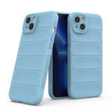Magic Shield Case Case for iPhone 14 Plus Fleksibel pansret sag lysblå