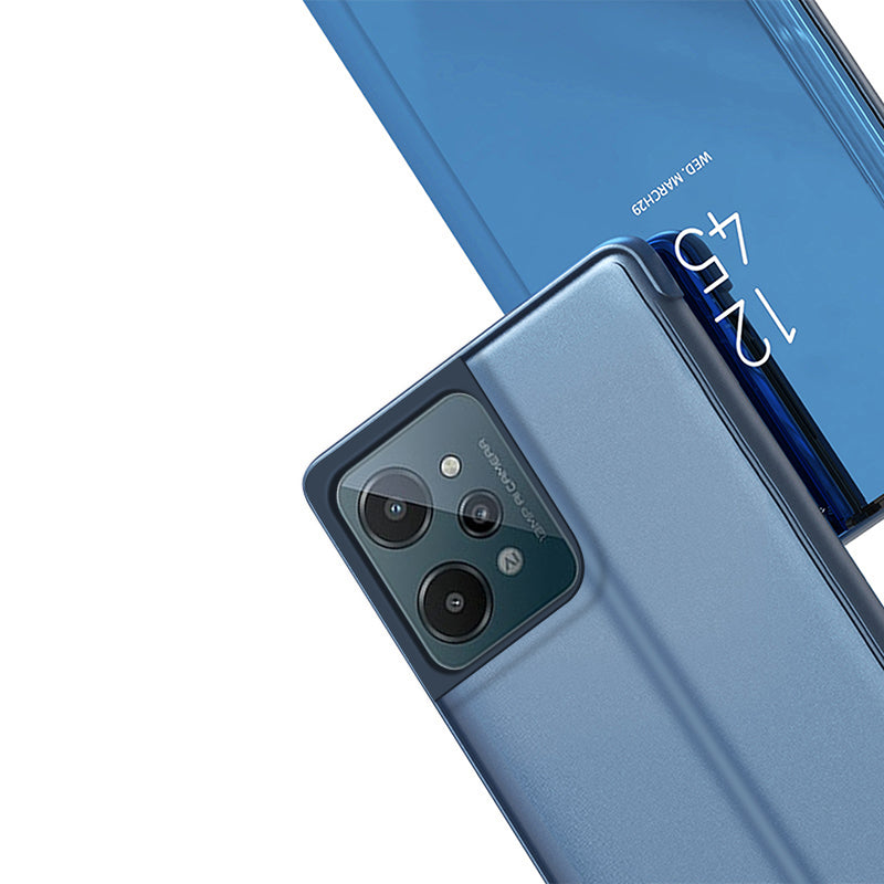 Clear View Case cover til Realme C31 flip cover sort