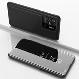 Clear View Case cover til Xiaomi Redmi 10C cover med en flap sort