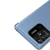 Clear View Case cover til Xiaomi Redmi 10C cover med en flap sort