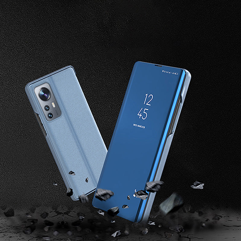 Clear View Case cover til Xiaomi 12 Lite blå flip cover