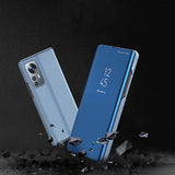 Clear View Case cover til Xiaomi 12 Lite blå flip cover