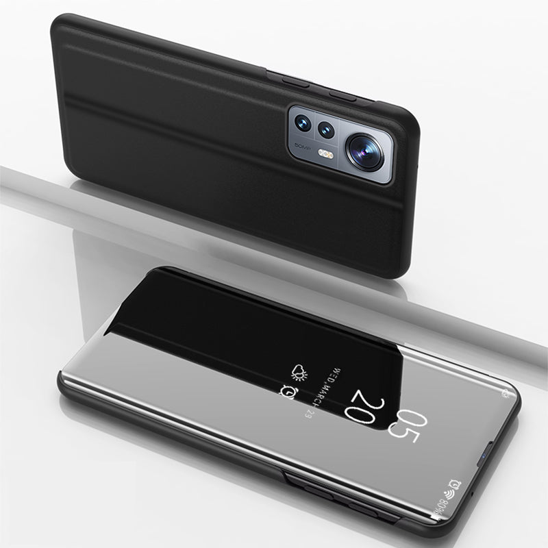Clear View Case cover til Xiaomi 12 Lite cover med en flap sort
