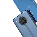 Clear View Case cover til Huawei nova 8i cover med en flap sort