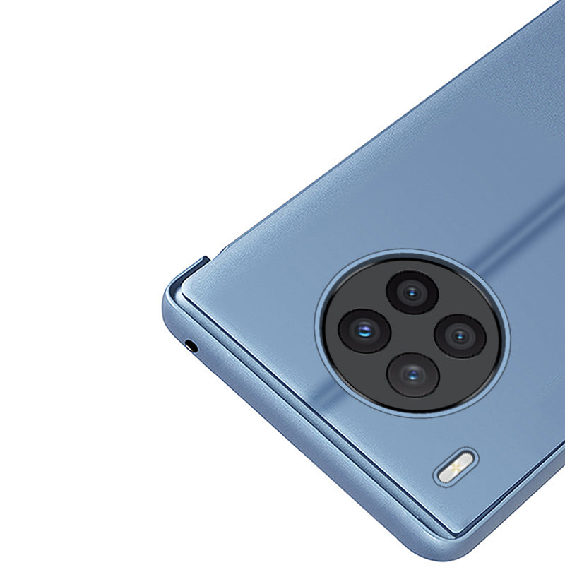 Clear View Case cover til Huawei nova 8i cover med en flap sort